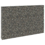 VidaXL Schanskorfmuur met deksels 300x30x200 cm gegalvaniseerd staal - afbeelding 1