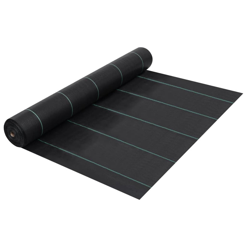 Vidaxl worteldoek 1x200 m pp zwart
