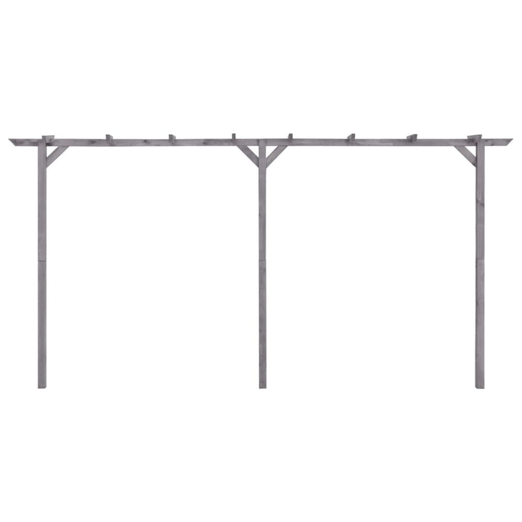 VidaXL Pergola 400x40x205 cm geïmpregneerd grenenhout grijs