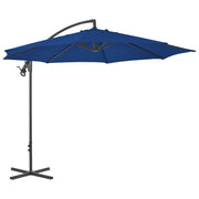 Vidaxl zweefparasol met stalen paal 300 cm azuurblauw - afbeelding 1