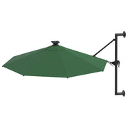Vidaxl wandparasol met led's 300 cm groen - afbeelding 3