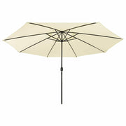 Vidaxl parasol met led-verlichting 400 cm zandkleurig - afbeelding 3