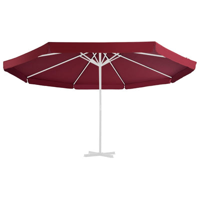 Vidaxl vervangingsdoek voor parasol 515 cm bordeauxrood