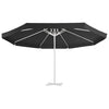 Vidaxl vervangingsdoek voor parasol 515 cm zwart