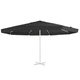 Vidaxl vervangingsdoek voor parasol 515 cm zwart - afbeelding 2