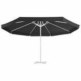 Vidaxl vervangingsdoek voor parasol 515 cm zwart - afbeelding 3