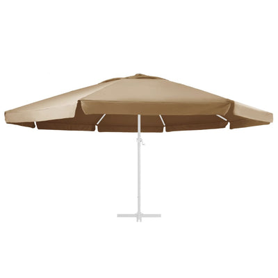 Vidaxl vervangingsdoek voor parasol 610 cm taupe