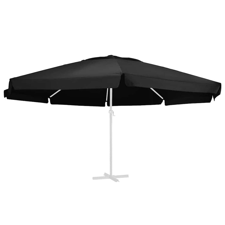 Vidaxl vervangingsdoek voor parasol 610 cm zwart