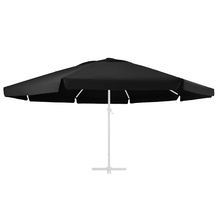 Vidaxl vervangingsdoek voor parasol 610 cm zwart