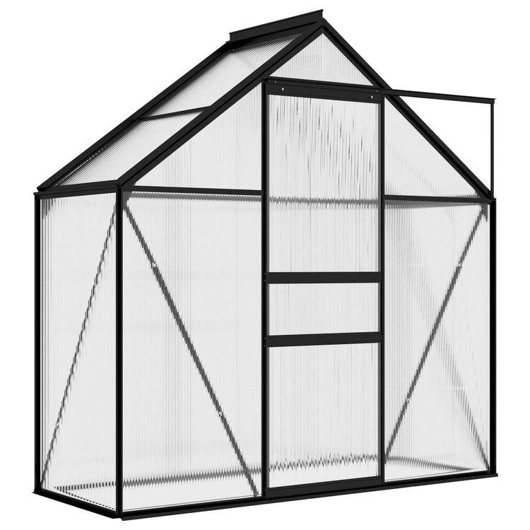 Vidaxl tuinkas 1,33 m² aluminium antracietkleurig