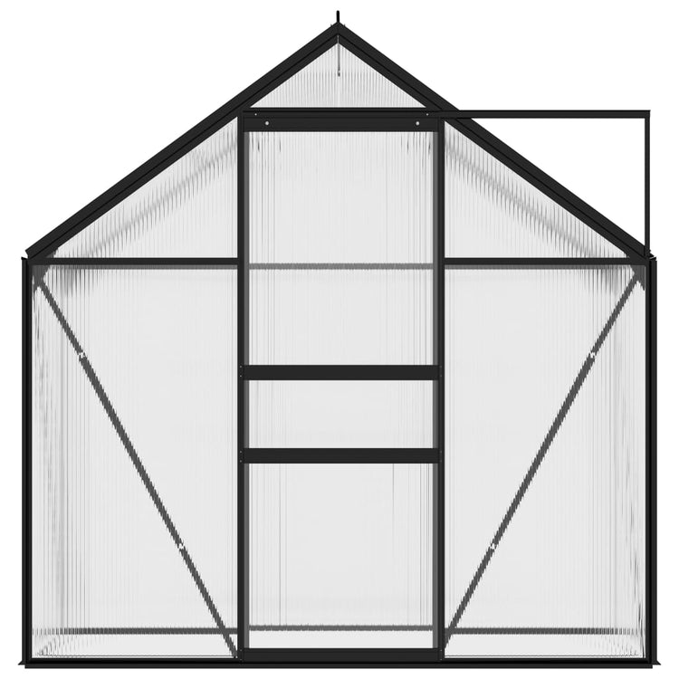 Vidaxl tuinkas 1,33 m² aluminium antracietkleurig