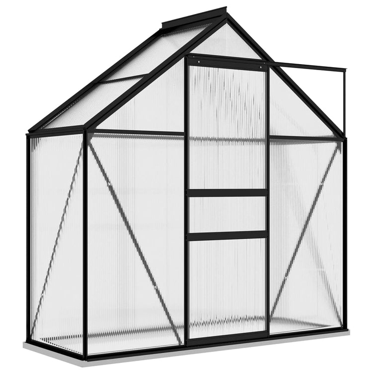 VidaXL Tuinkas 1,33 m² aluminium antracietkleurig