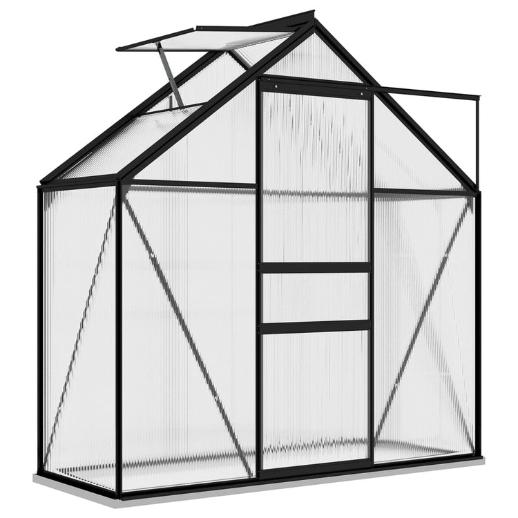 VidaXL Tuinkas 1,33 m² aluminium antracietkleurig