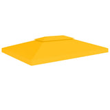 Vidaxl prieeldak 2-laags 310 g m² 4x3 m geel - afbeelding 1