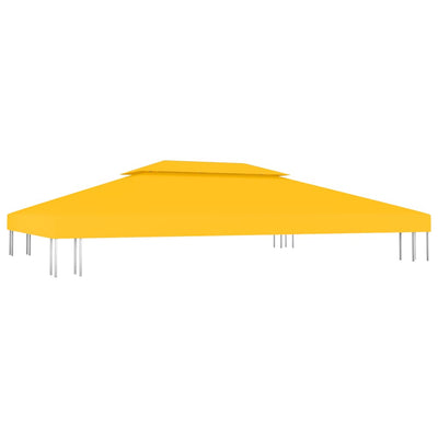 Vidaxl prieeldak 2-laags 310 g m² 4x3 m geel