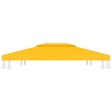Vidaxl prieeldak 2-laags 310 g m² 4x3 m geel - afbeelding 3