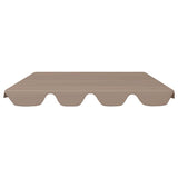 Vidaxl vervangingsluifel voor schommelbank 188 168x145 110 cm taupe - afbeelding 3
