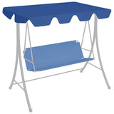 Vidaxl vervangingsluifel voor schommelbank 188 168x145 110 cm blauw - afbeelding 1