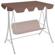 Vidaxl vervangingsluifel voor schommelbank 188 168x145 110 cm bruin - afbeelding 1