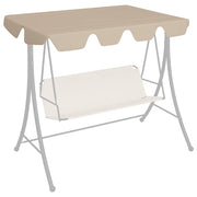 Vidaxl vervangingsluifel voor schommelbank 150 130x105 70 cm beige - afbeelding 1