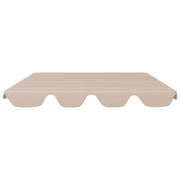 Vidaxl vervangingsluifel voor schommelbank 150 130x105 70 cm beige - afbeelding 3
