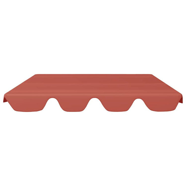 Vidaxl vervangingsluifel voor schommelbank 150 130x105 70cm terracotta