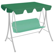 Vidaxl vervangingsluifel voor schommelbank 150 130x105 70 cm groen - afbeelding 1