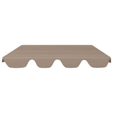 Vidaxl vervangingsluifel voor schommelbank 150 130x105 70 cm taupe - afbeelding 3