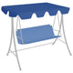 Vidaxl vervangingsluifel voor schommelbank 150 130x105 70 cm blauw