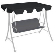 Vidaxl vervangingsluifel voor schommelbank 150 130x105 70 cm zwart - afbeelding 1