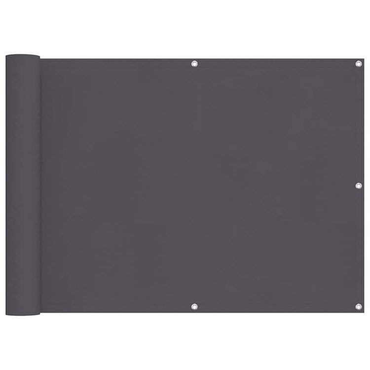 Vidaxl balkonscherm 75x300 cm oxford stof antraciet