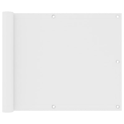 Vidaxl balkonscherm 75x600 cm oxford stof wit