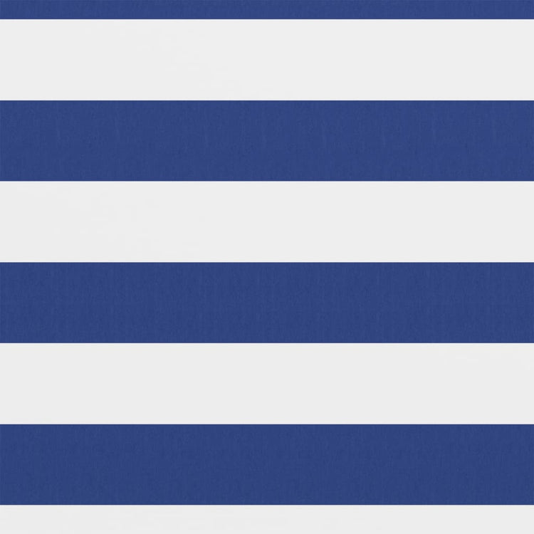 Vidaxl balkonscherm 75x600 cm oxford stof wit en blauw