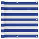 Vidaxl balkonscherm 90x300 cm oxford stof wit en blauw