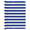Vidaxl balkonscherm 120x400 cm oxford stof wit en blauw