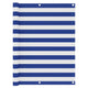 Vidaxl balkonscherm 120x500 cm oxford stof wit en blauw