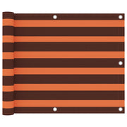 Vidaxl balkonscherm 75x400 cm oxford stof oranje en bruin - afbeelding 1