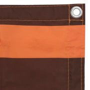 Vidaxl balkonscherm 75x500 cm oxford stof oranje en bruin - afbeelding 3