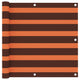 Vidaxl balkonscherm 90x500 cm oxford stof oranje en bruin
