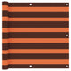 Vidaxl balkonscherm 90x600 cm oxford stof oranje en bruin