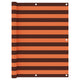 Vidaxl balkonscherm 120x600 cm oxford stof oranje en bruin
