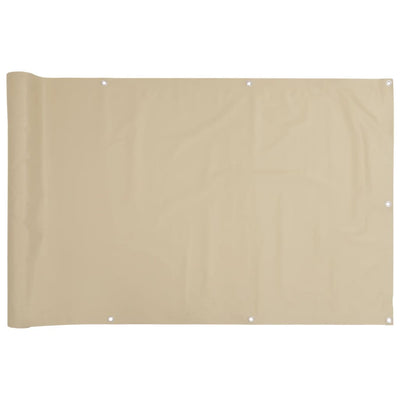Vidaxl balkonscherm 90x300 cm oxford stof beige