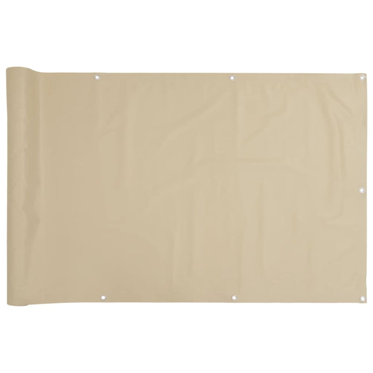Vidaxl balkonscherm 90x300 cm oxford stof beige