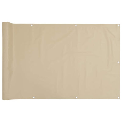 Vidaxl balkonscherm 120x400 cm oxford stof beige