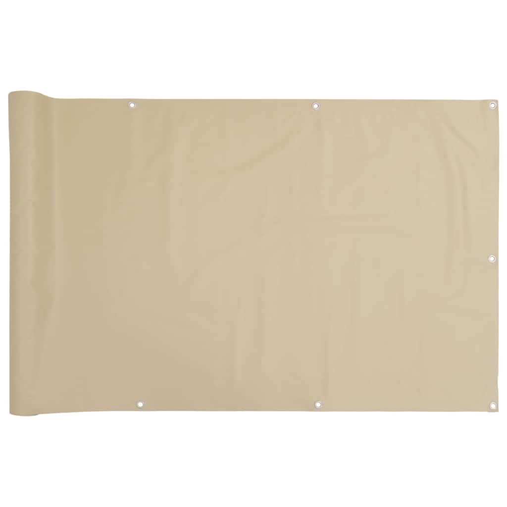 Vidaxl balkonscherm 120x500 cm oxford stof beige