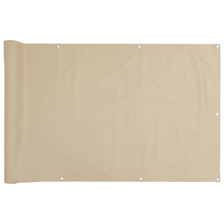 Vidaxl balkonscherm 120x500 cm oxford stof beige