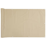Vidaxl balkonscherm 120x600 cm oxford stof beige - afbeelding 2