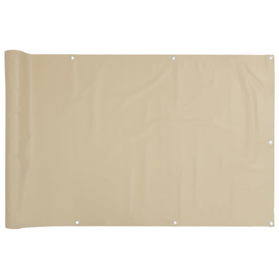 Vidaxl balkonscherm 120x600 cm oxford stof beige