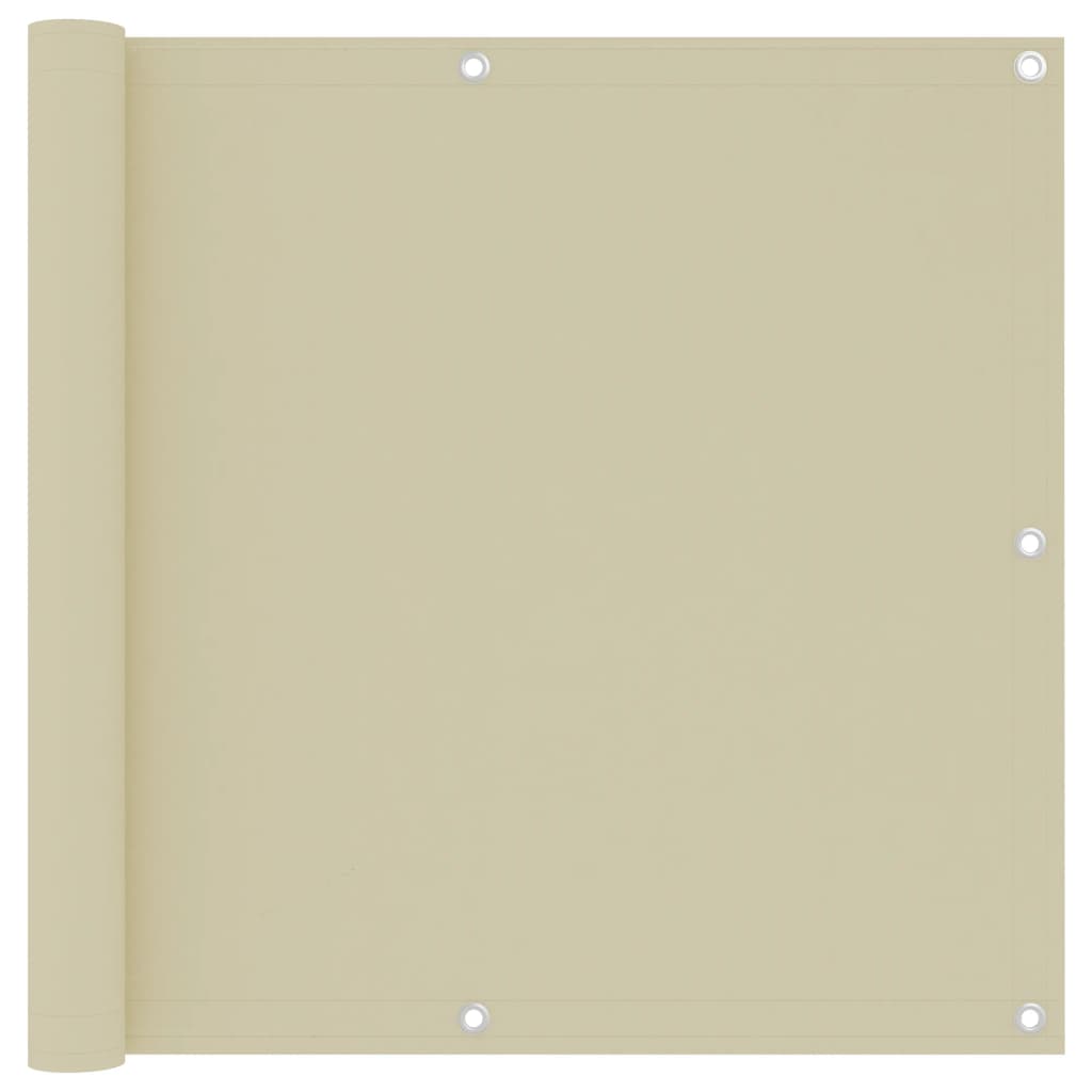 Vidaxl balkonscherm 90x300 cm oxford stof crème