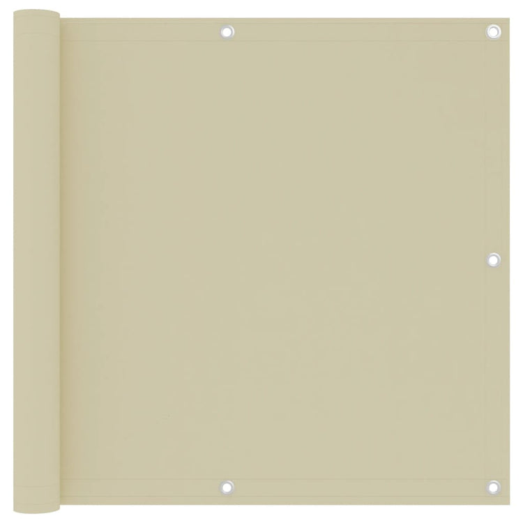 Vidaxl balkonscherm 90x300 cm oxford stof crème